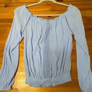 An off-the-shoulder Aeropostale top
